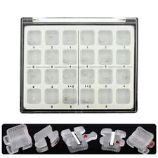 Dental Orthodontic Ceramic Brackets Metal Slot MBT 022 Braces 3 hooks 3M Clarity