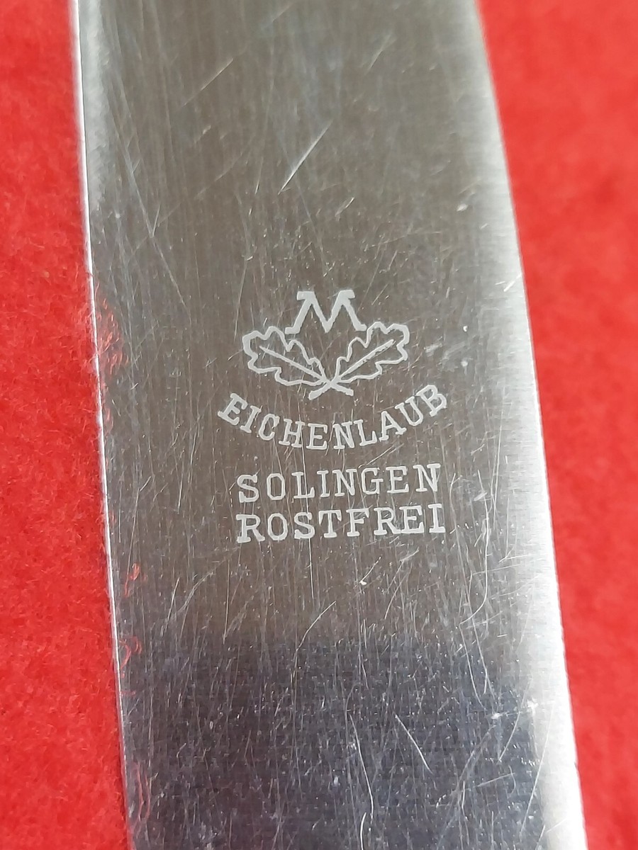Eichenlaub solingen ペーパーナイフドイツ製 希少 Eichenlaub SOLINGEN Rostfrei Oak Leaves Germany Dinner Knife And