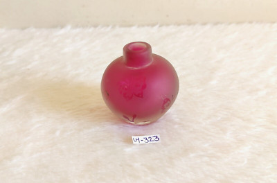 19c Vintage Schirm Rajasthan Jaisalmer Staat Monogramm Pink Parfum Flasche G323