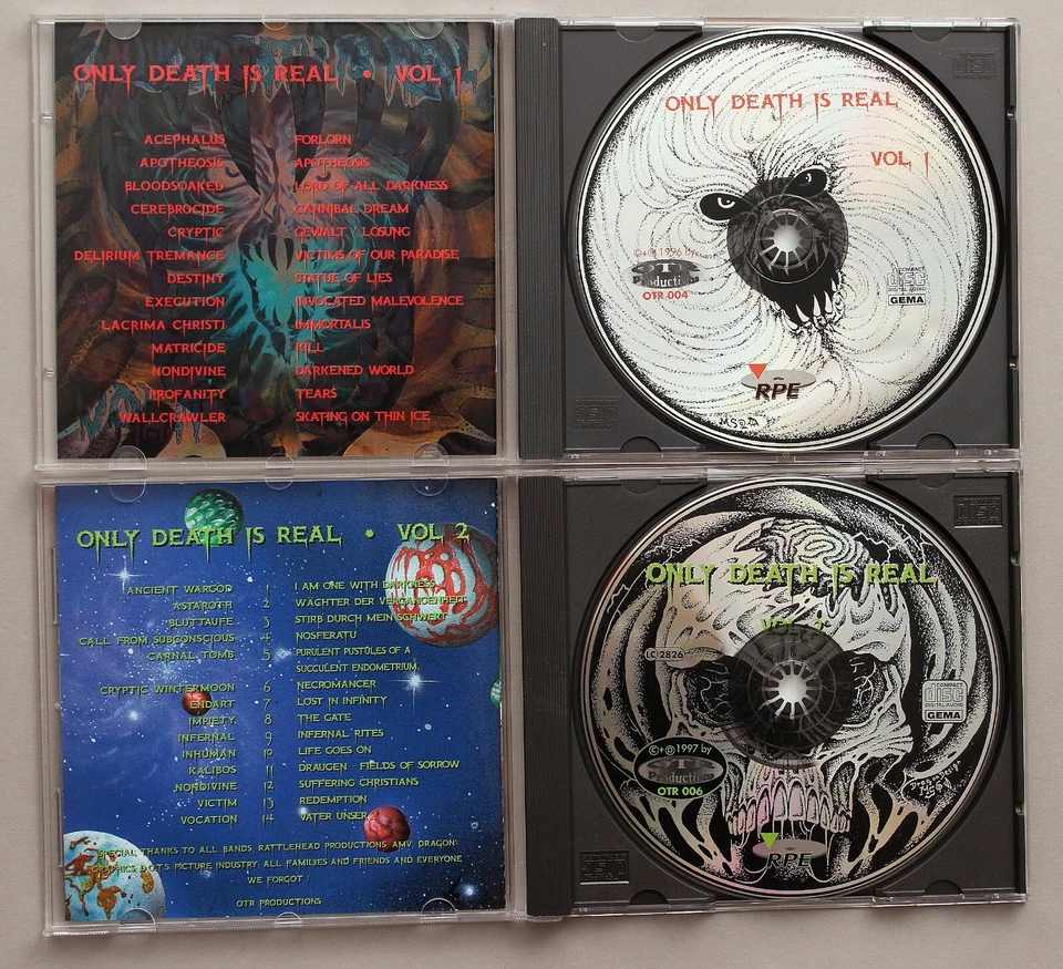 Konvolut 4 CDs Only Death Is Real Vol. 1-Vol. 4-CD Compilation 69 Tracks #3500 - Bild 3 von 4