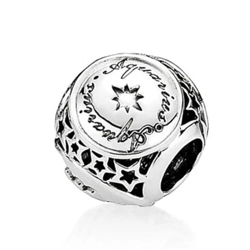 NEW AUTHENTIC PANDORA STERLING SILVER ZODIAC AQUARIUS STAR SIGN CHARM 791934 - Picture 3 of 12