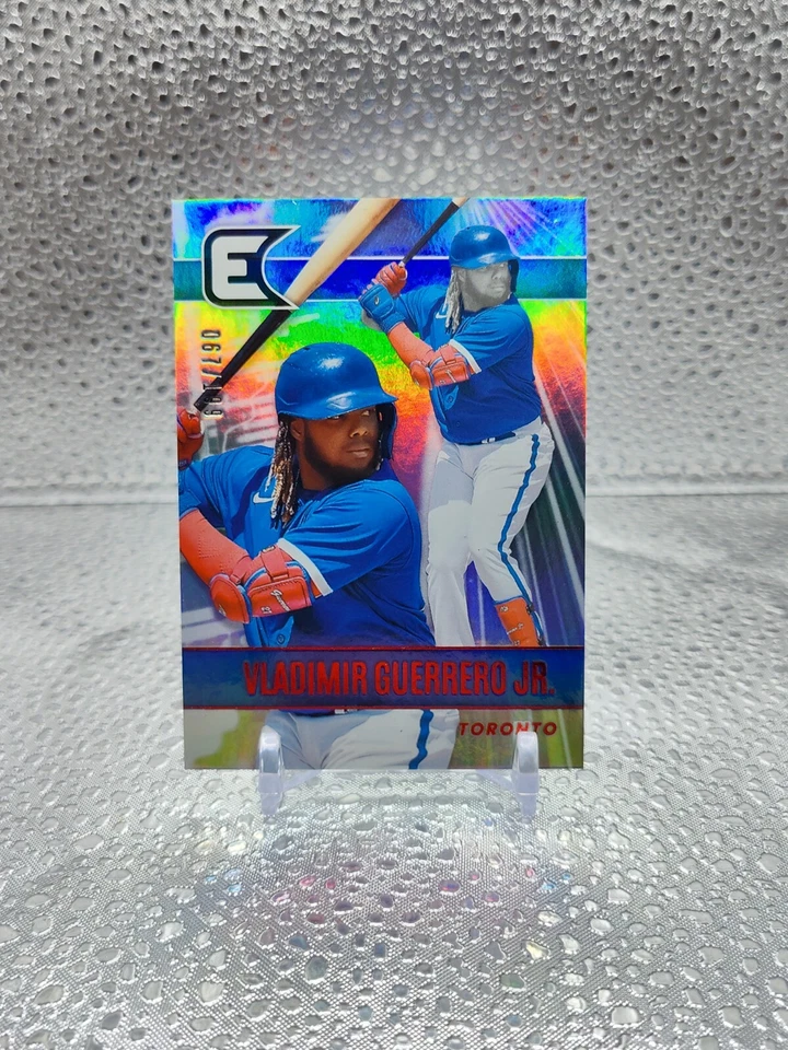 Vladimir Guerrero Jr. 2022 Panini Chronicles Essentials Refractor #19 Blue Jays - Image 4 of 4
