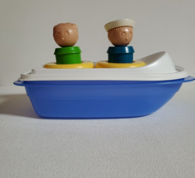 TUPPERWARE Tupper Toys SAILORS BOAT Set Kids Bath Toy Fun Figures See  Photos! | eBay