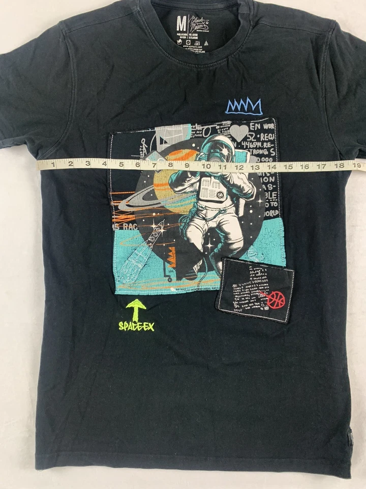 Bleeker And Mercer T Shirt Short Sleeve Astronaut NASA Space EX Mens Medium M - Image 3 of 4