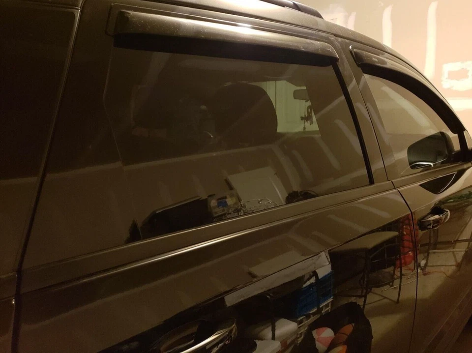 Protectores de lluvia contra humo AVS viseras de ventilación 3M cinta adhesiva para Dodge Journey SUV 2009-2025 Foto 4 de 4