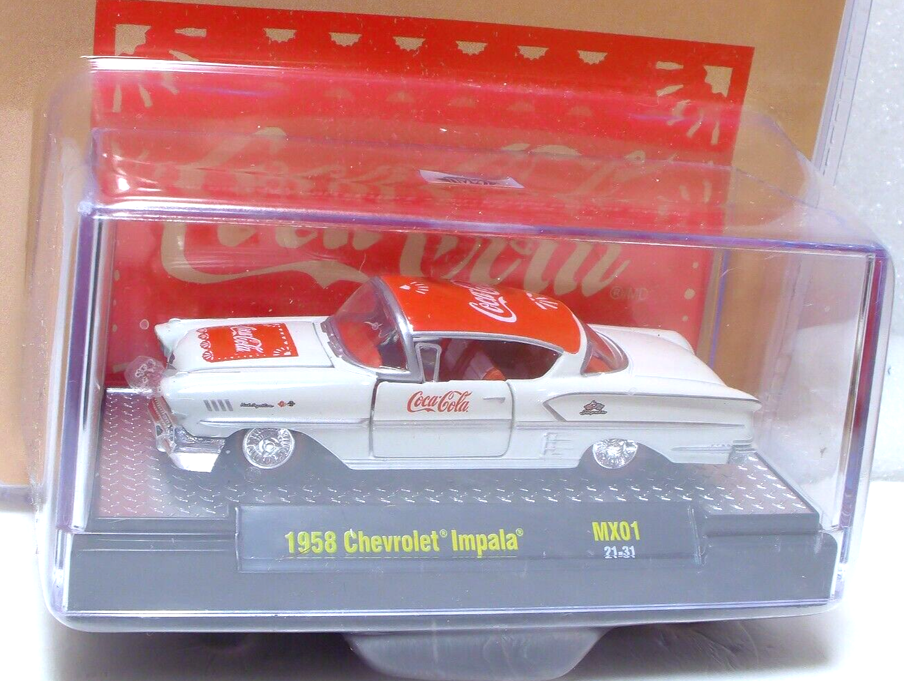 M2 Machines Coca Cola 1958 Chevrolet Impala 1:64 Diecast