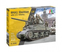 Italeri 1/35 M4A1 Sherman With U.S. Infantry Nr 510006568