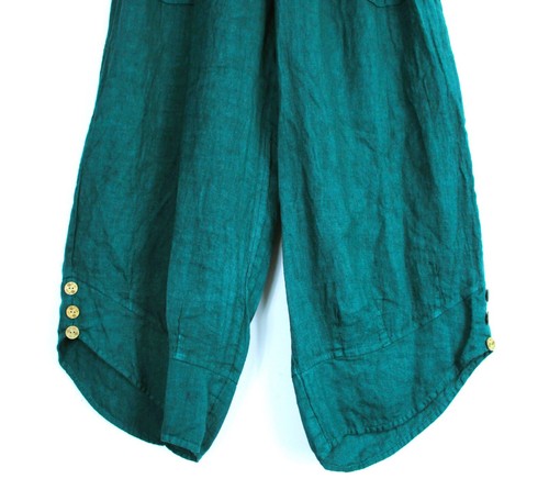 LAGENLOOK100% LINEN CROPPED PANTS IN 9 COLS SIZES :Plus:1(L) Plus 2(XL)Plus3(XXL - Picture 32 of 117