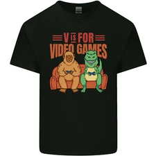 Video Games T-Rex Funny Bigfoot Dinosaur Mens Light Cotton T-Shirt