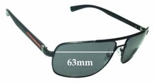 SFx Replacement Sunglass Lenses fits Prada SPS55N - 63mm Wide