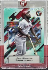2026 Topps Pristine Joe Morgan /199 Aqua Refractor Cincinnati Reds