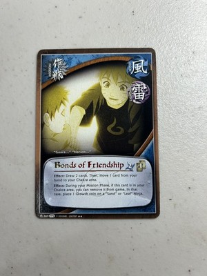 Naruto CCG, Bonds of Friendship, 669, 1st Edition, MP, Rare Rainbow Text