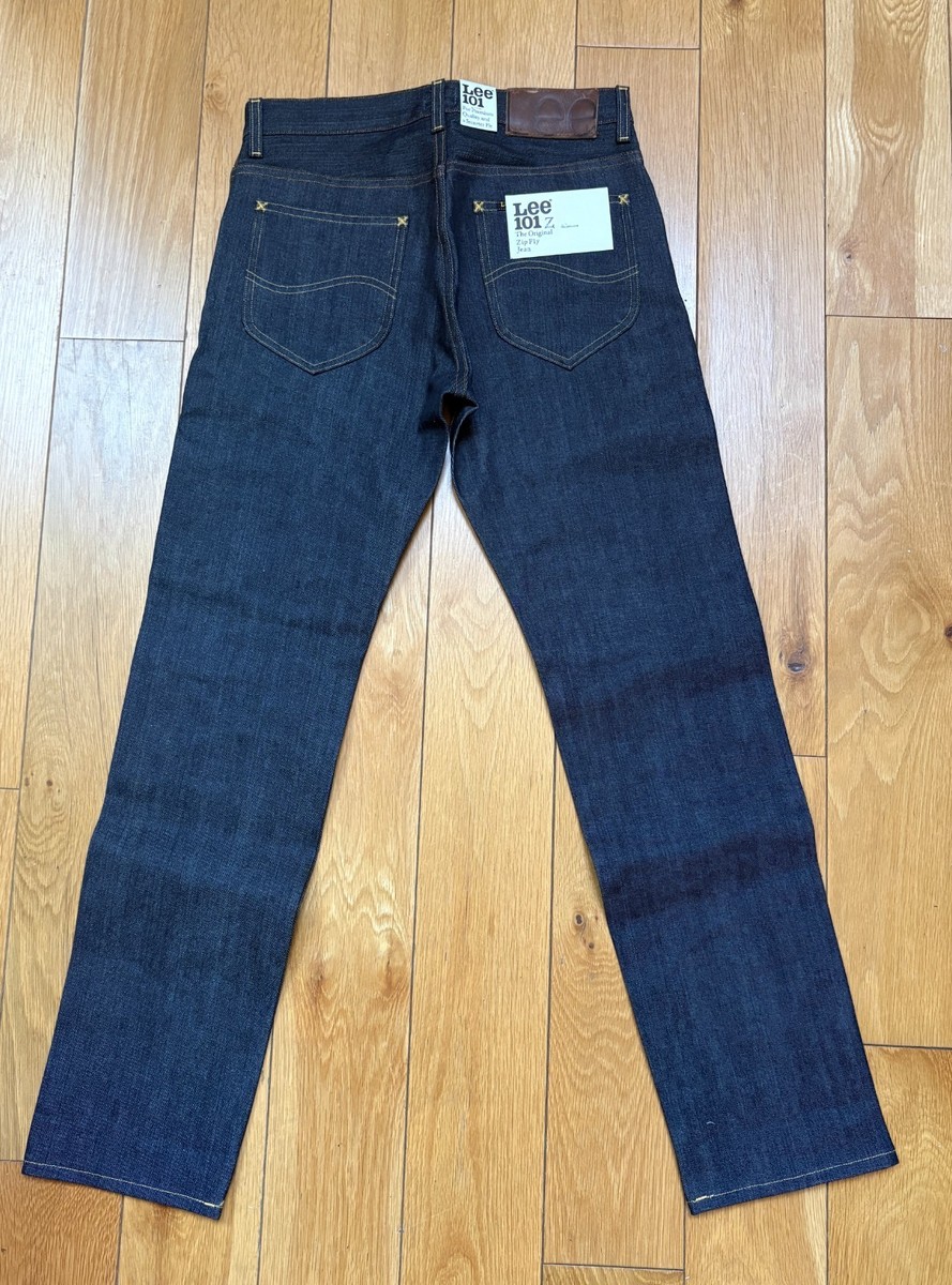 Authentic Lee 101Z Japanese Selvedge Denim Jeans Dry Indigo Made