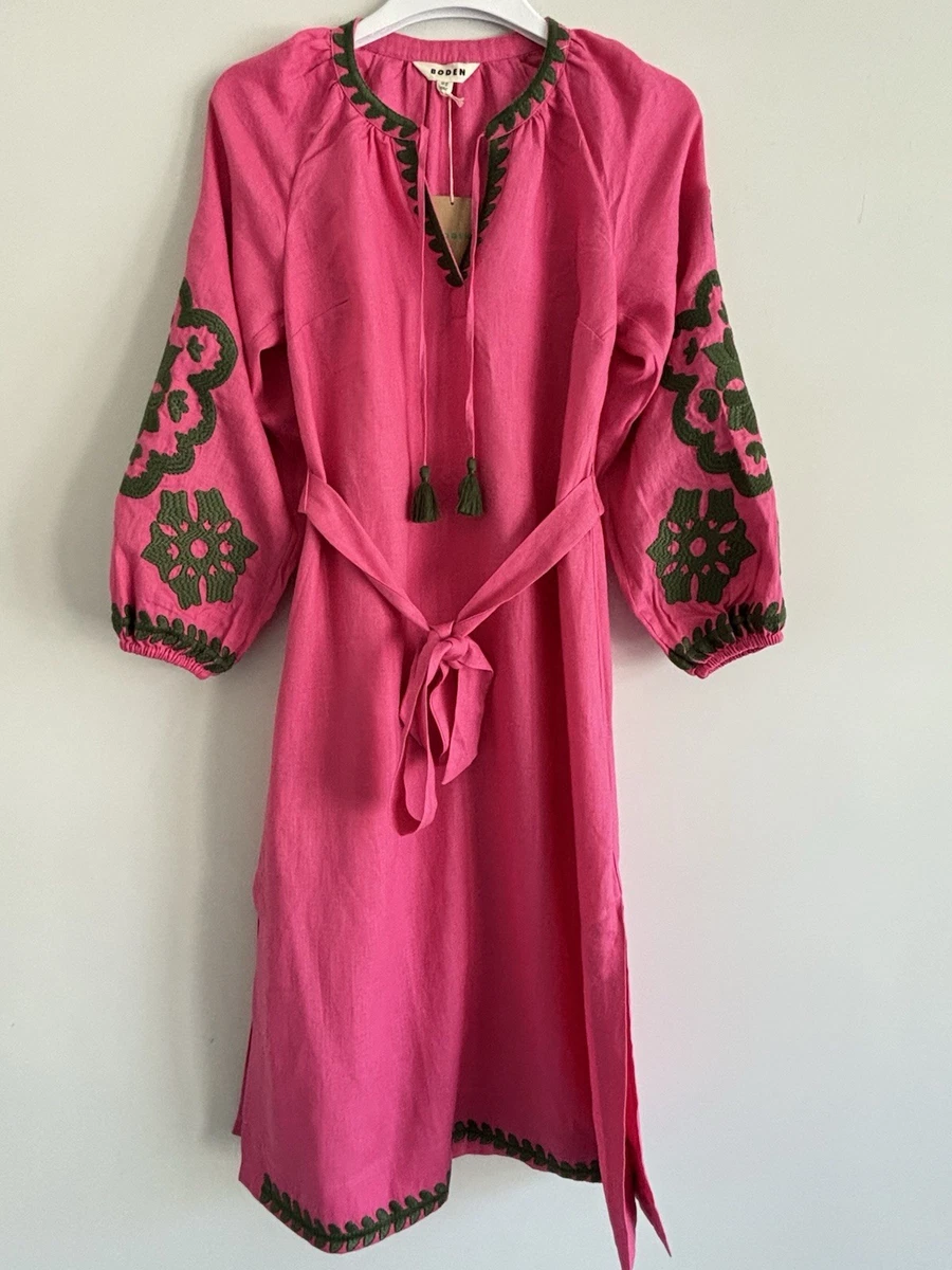ebay linen dresses size 18 S Max Mara womens linen dress size US8/GB10/IT42 p2p 18,1 check