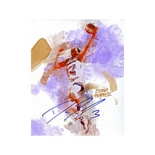 Diana Taurasi Phoenix Mercury Autographed Water Color 8x10 Photo (CX Auth)