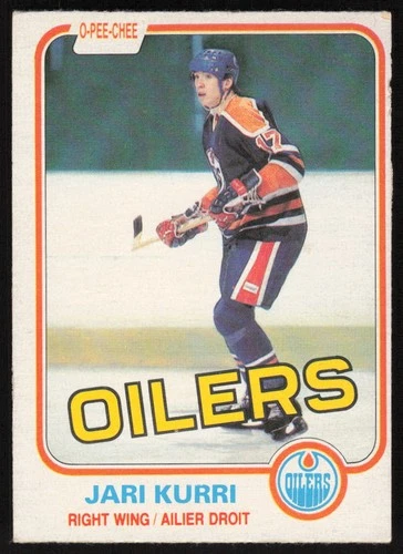 1981-82 O-Pee-Chee Rookie #18 Jari Kurri Edmonton Oilers VG