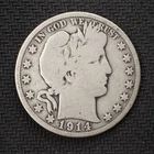 1914 **P** BARBER SILVER HALF DOLLAR ***NICE COIN!***  FREE SHIPPING! C4296
