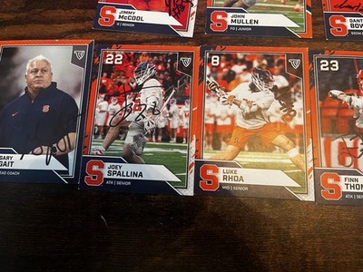 TFL 2026 SYRACUSE LACROSSE Signed Joey Spallina, Gary Gait,Luke Rhoa.