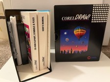 Vintage CorelDRAW 3.0 Boxed PC Software COMPLETE Floppy Disk CD-ROM VHS Windows