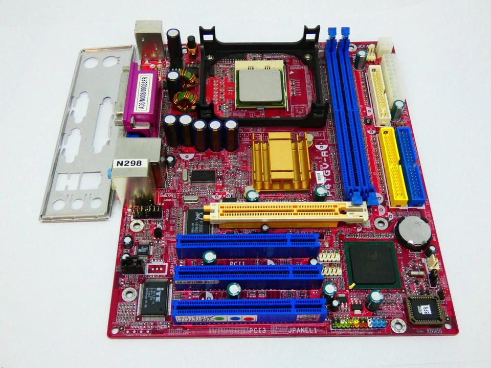 Biostar P4TGV-R Ver. 7.1 socket 478 con Intel CELERON 2.8GHz CPU + IO Shield - Imagen 2 de 4