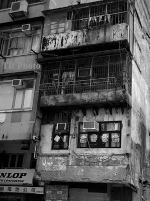 B/W Photograph: Kowloon Hong Kong Apartments(2018) 8x10