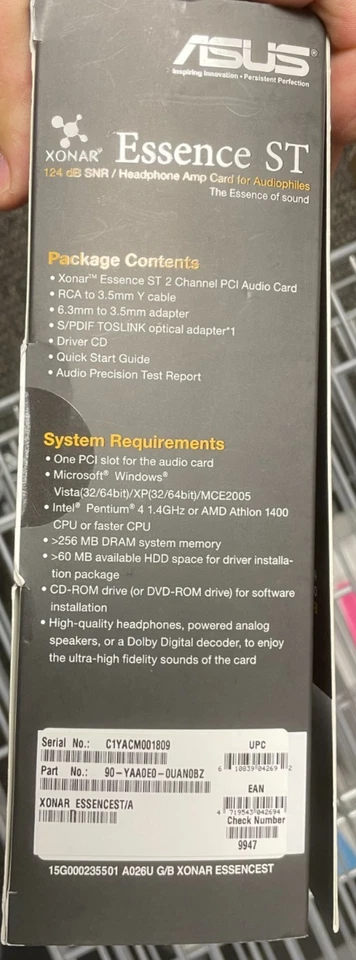 ASUS Xonar Essence ST 24-bit 192KHz PCI Sound Card. NEW and SEALED. - Image 2 of 2