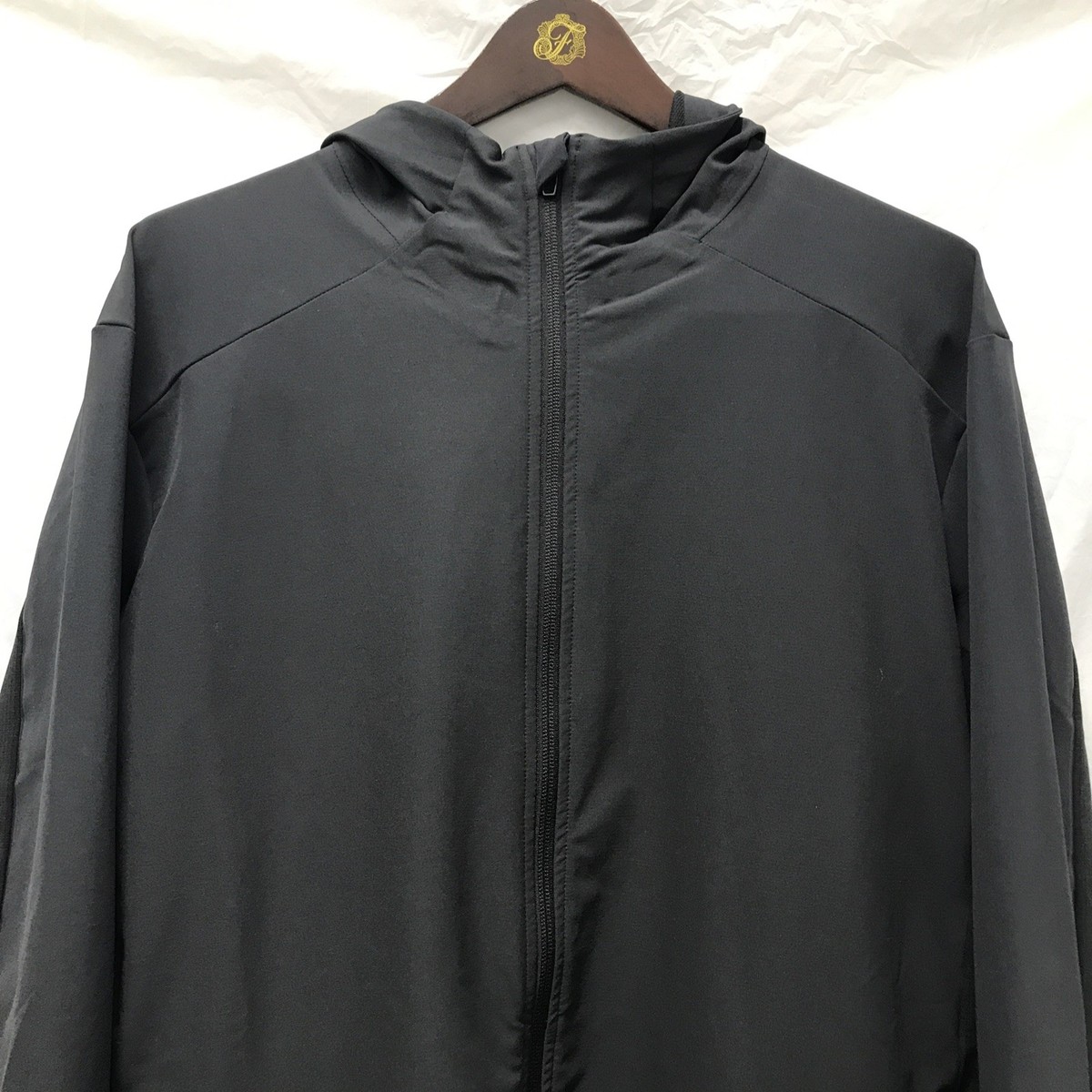 Lululemon Warp Light Packable Jacket Men's XL Black Hooded Full