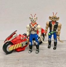 Biker Mice From Mars Vinny & Throttle Figures Rad Rocket Sled Vintage 90s