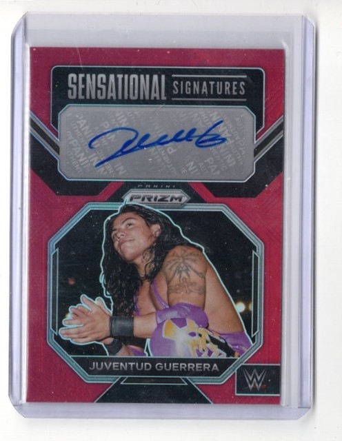 2023 Panini Prizm WWE Juventud Guerrera Sensational RED AUTO AUTOGRAPH 43/99
