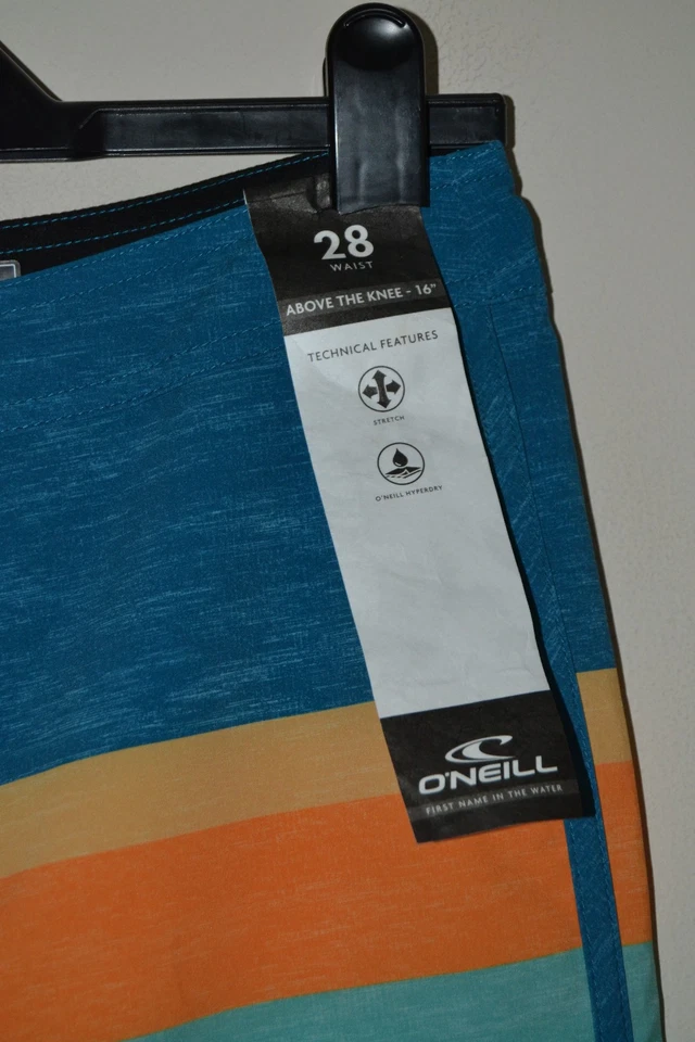 BNWT Boys O'Neill Lennox Scallop 16" Boardshorts Swim Trunks Waist Size 28 - Image 4 of 4