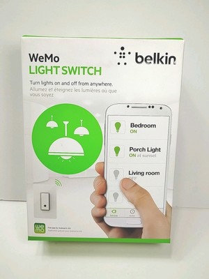 Belkin F7C030FC Wemo Smart Light Switch - White Brand New Sealed  Wi-Fi 