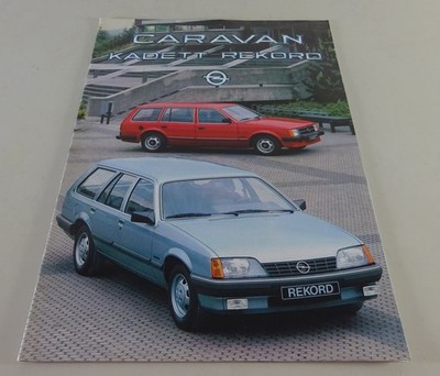 Opel Caravan Brochure - Kadett D - Rekord E + Technical Data, 07/1983
