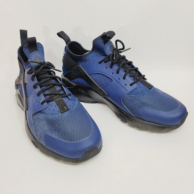 Nike Mens Air Huarache Run Ultra 819685-402 Blue Running Shoes Sneakers Size 11
