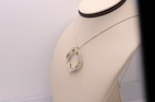 14k Circle of Diamonds Solid Gold Natural Round Diamond Necklace Pendant — photo 3