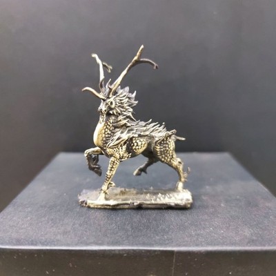 Pure Copper Wind and Fire Qilin Divine Beast Ornament Decoration