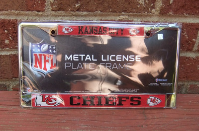 Kansas City Chiefs NFL Red Laser Cut License Plate Frame Wincraft