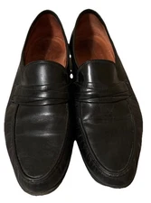Allen Edmonds Bergamo Loafers 12B Black Leather Dress Shoes Career Business Work
