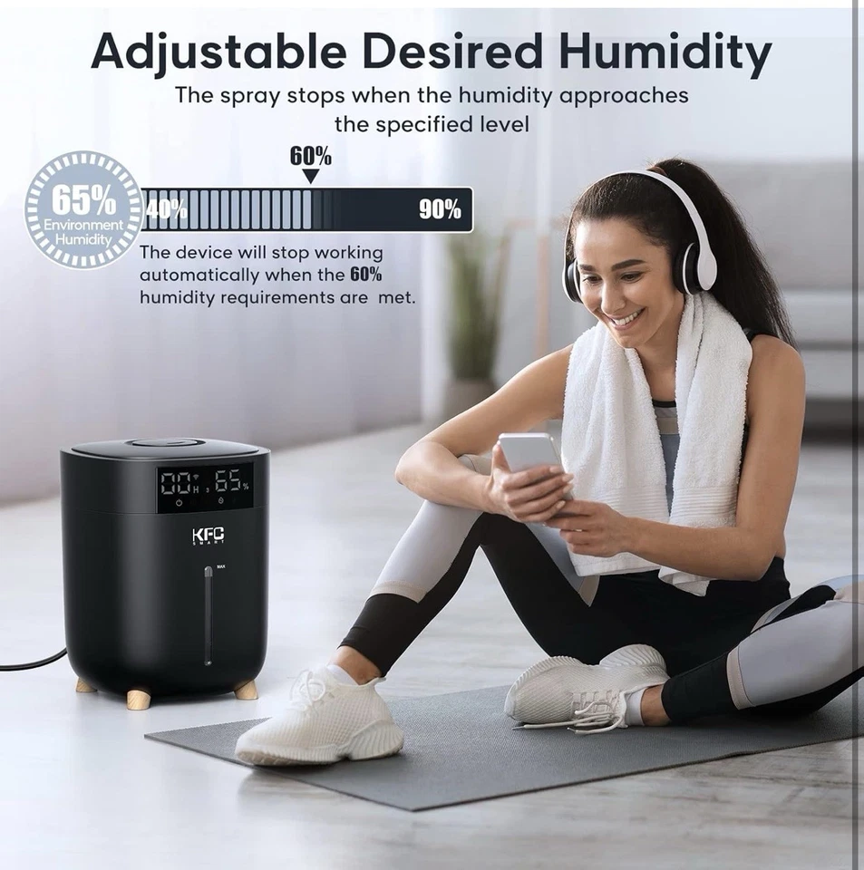 Humidifiers for Bedroom Large Room - Smart 8L Top Fill Cool Mist Humidifiers - Image 4 of 4