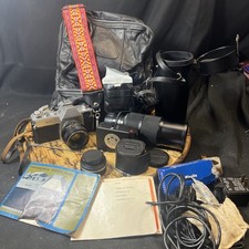 Mamiya/sekor 500 DTL W/ Professional Set Bags, 80-200 Zoom Lens, Papers, Etc 