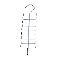 Metal Closet Hanger Organizer Multi Hook Tiered Tie Belt Scarf Rack Storage