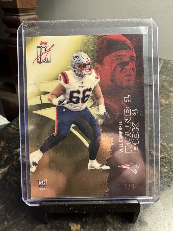 🔥2025 Topps Signature Class 158 Will Campbell RC 1/1 Superfractor Foilfractor🔥