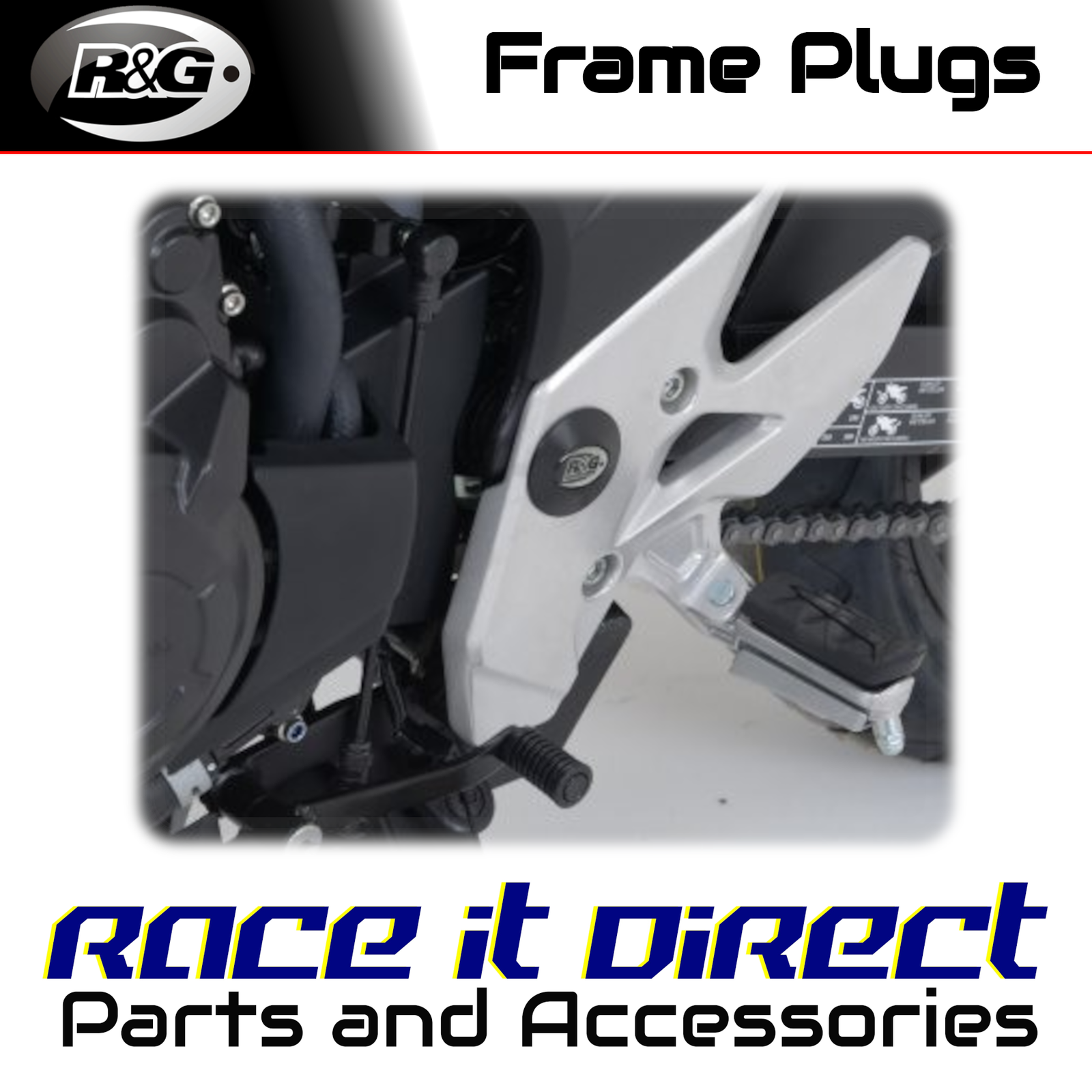 Frame Plugs for Honda CBR500R 2013-2015 R&G