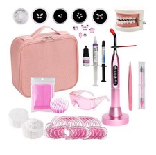 Tooth Gem Kit Professional Teeth Gem Whitening Diy, Adhesive Kit w/ Carry case