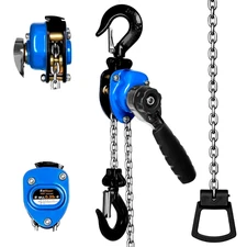 Mini Chain Hoist 1/4 ton 550Lbs Capacity 10ft Lift Small Come Along Alloy Steel