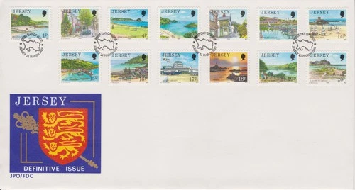Unaddressed Jersey FDC First Day Cover 1989 Definitive Issue