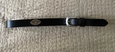 Vintage Enmon Mens Black Leather University Of Texas Belt Size 36 "Longhorns"