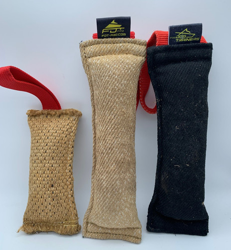 K9 DOG TRAINING SCHUTZHUND POLICE MILITARY IPO IGP Bite Tug French Linen & Jute