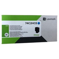 Lexmark CS725 Toner Cyan / Blau 74C2HCE Neu + Ovp