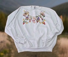 Jerzees Vtg 90's Christmas Crewneck Sweatshirt Womens Sz XL Holiday Grandmacore