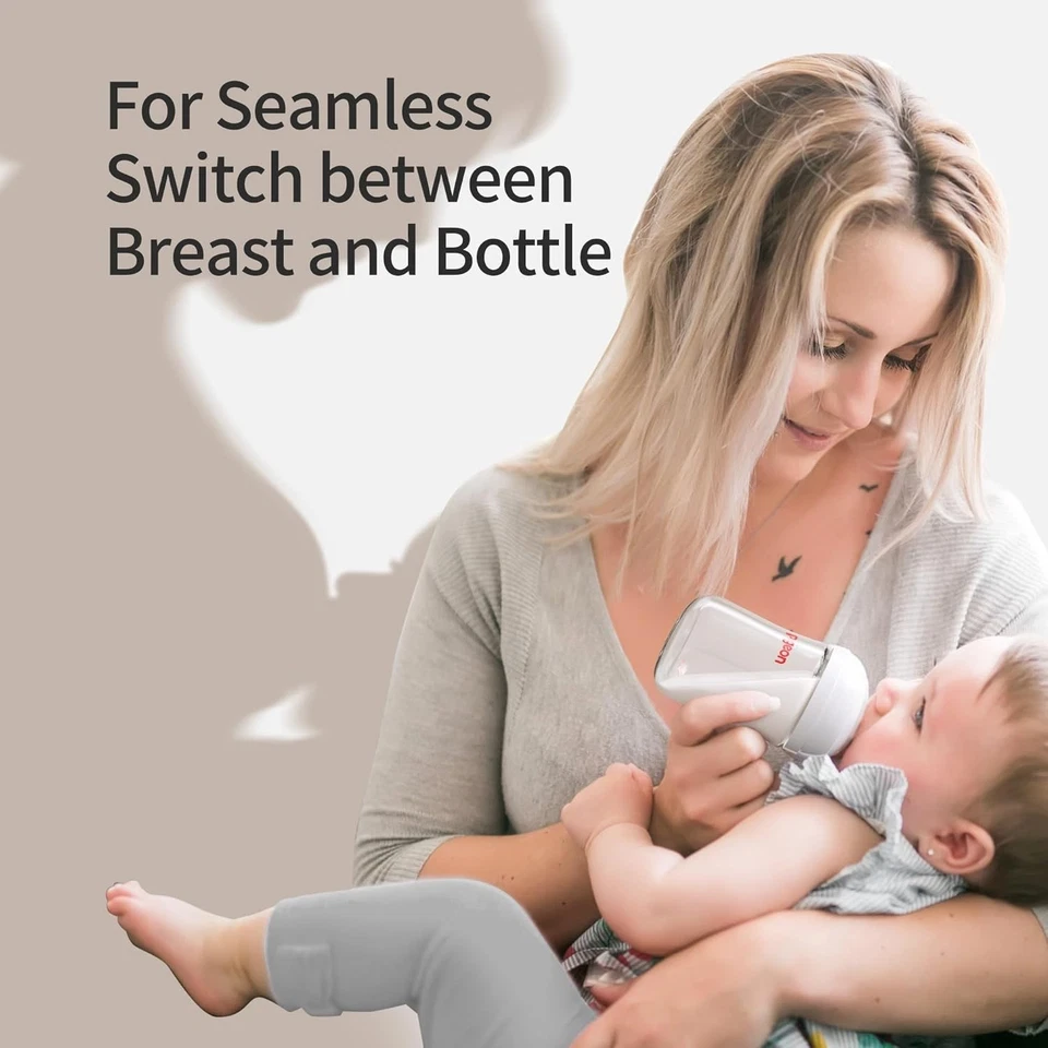 Pigeon Wide Neck Nursing Glass Bottle 5.4 Oz Anti-Colic Pack of 2 - Image 3 of 4